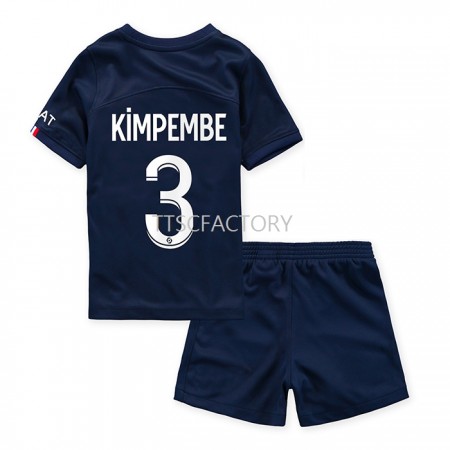 Koszulka Paris Saint-Germain Kimpembe 3 Dziecięcy Domowe Stroje Piłkarskie 2022/23 Krótki Rękaw